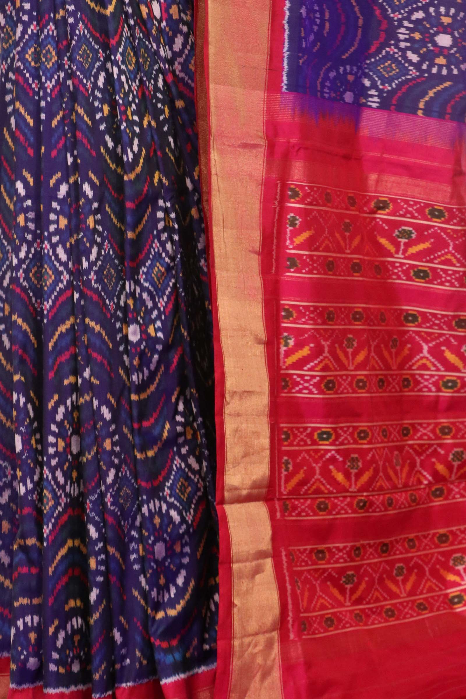 Pure Handloom Patola Ikat Silk Saree AL211726